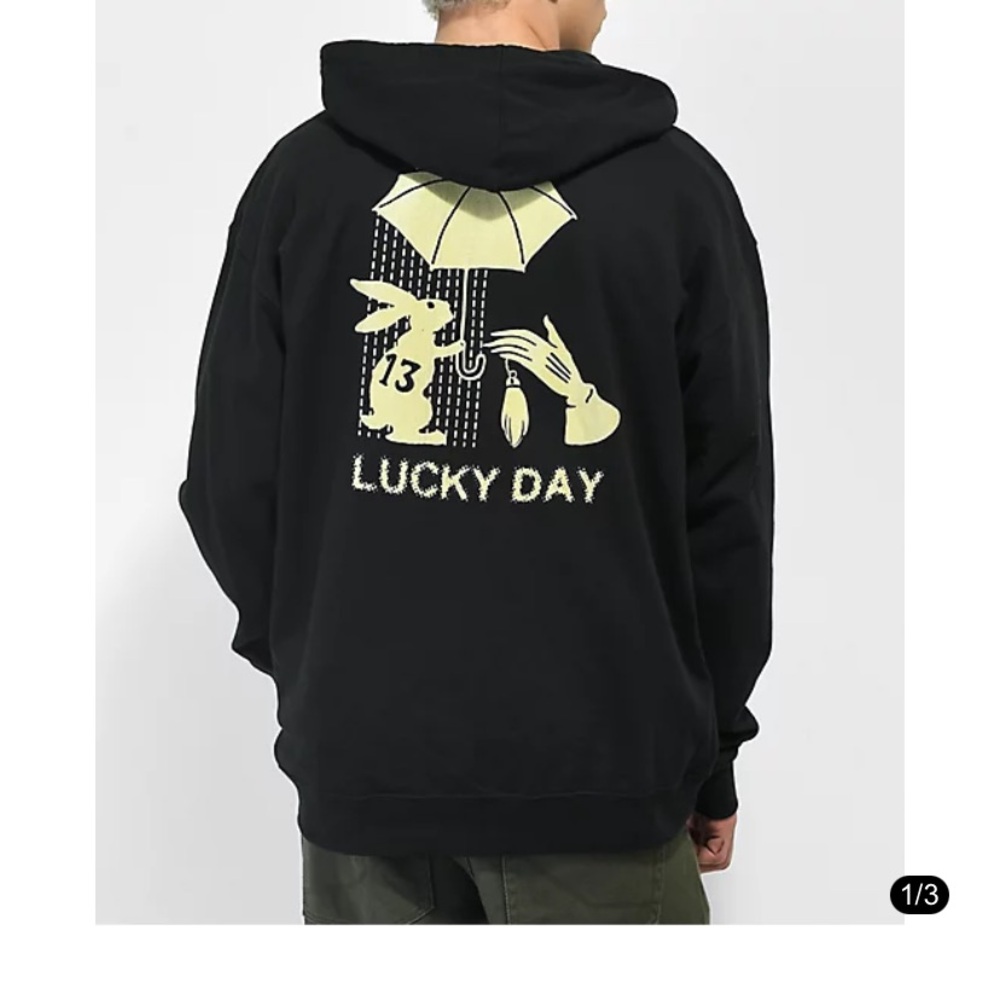 Empyre Lucky Day Black Zip Hoodie